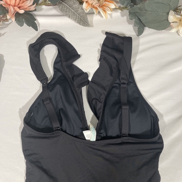 NEW Sea Level [ 4 US ] Ruffle Frill One-Piece Swimsuit in‎ Black - Picture 8 of 11